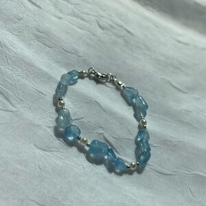 Elegant Blue Gemstone Bracelet